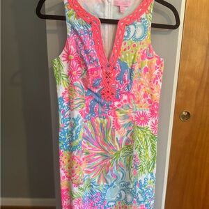 Lilly Pulitzer Vibrant Pink and Green Dress